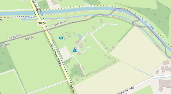 Stellplatz auf Satellitenbild