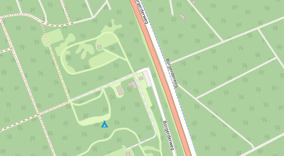 Stellplatz auf Satellitenbild