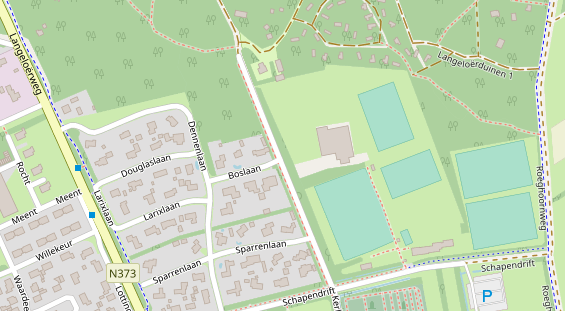 Stellplatz auf Satellitenbild