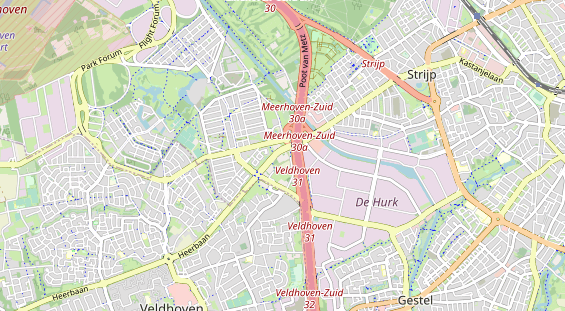 Aire camping-car sur la carte