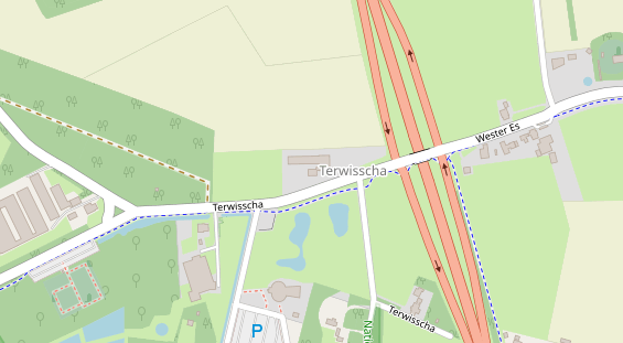 Stellplatz auf Satellitenbild