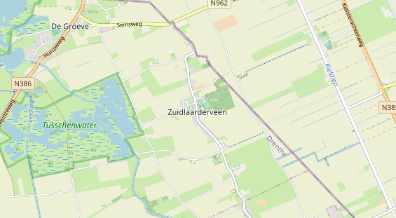 Area di sosta per camper sulla carta