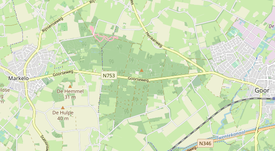 Aire camping-car sur la carte