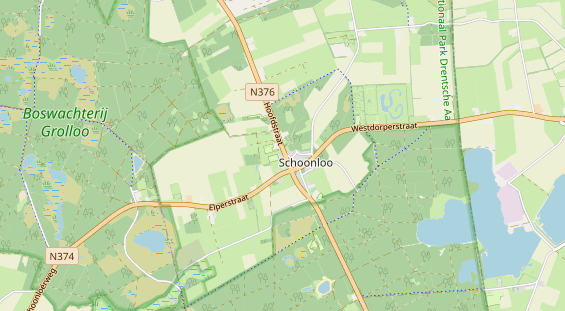 Area di sosta per camper sulla carta