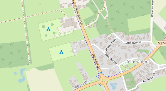 Stellplatz auf Satellitenbild