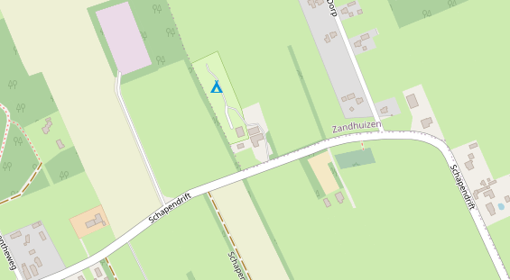 Stellplatz auf Satellitenbild