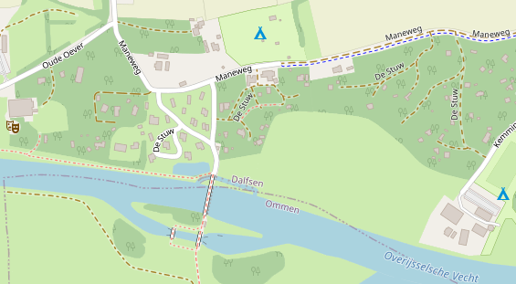 Stellplatz auf Satellitenbild