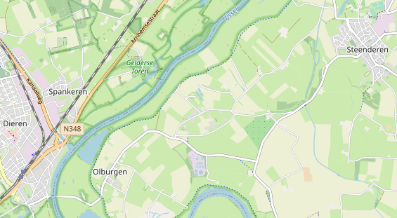 Aire camping-car sur la carte