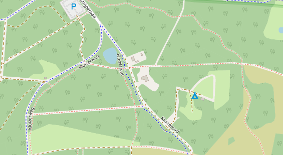 Stellplatz auf Satellitenbild