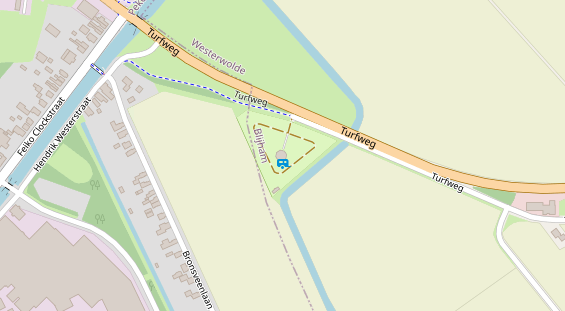 Stellplatz auf Satellitenbild