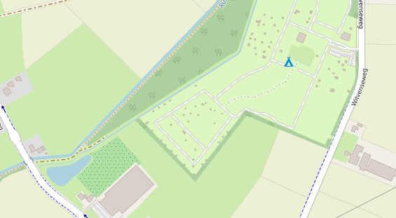 Stellplatz auf Satellitenbild