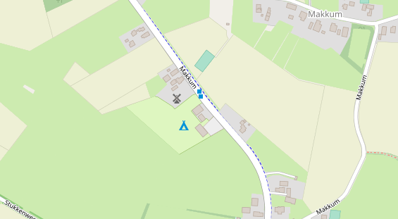 Stellplatz auf Satellitenbild