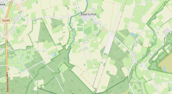 Área para autocaravana en la tarjeta