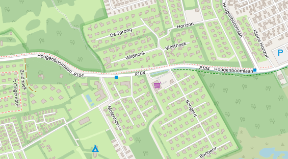 Stellplatz auf Satellitenbild