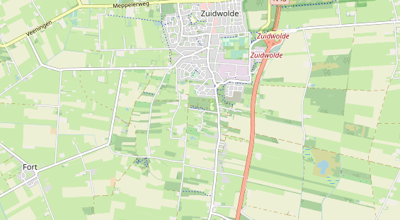 Area di sosta per camper sulla carta