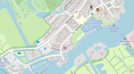 Stellplatz auf Satellitenbild