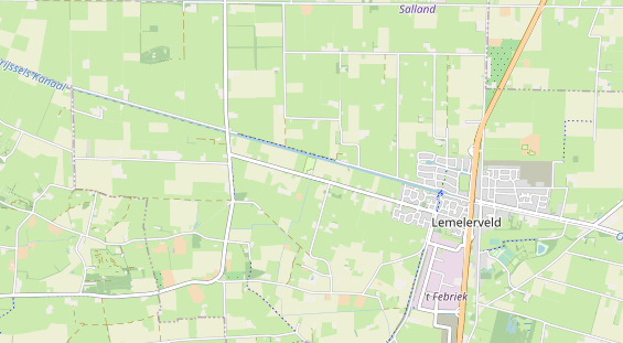 Area di sosta per camper sulla carta