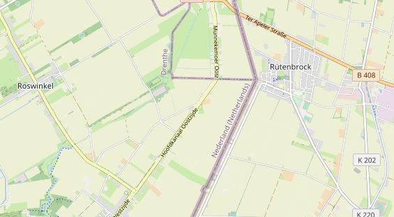 Area di sosta per camper sulla carta