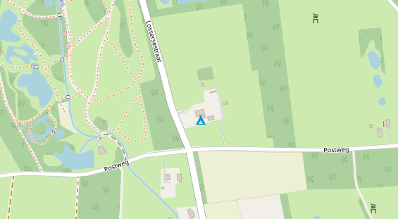 Stellplatz auf Satellitenbild