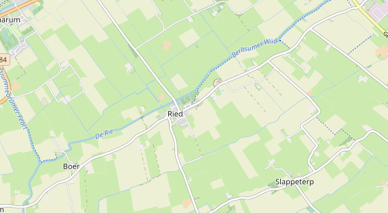 Aire camping-car sur la carte