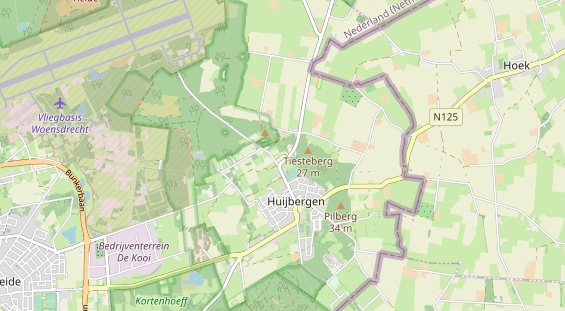 Aire camping-car sur la carte