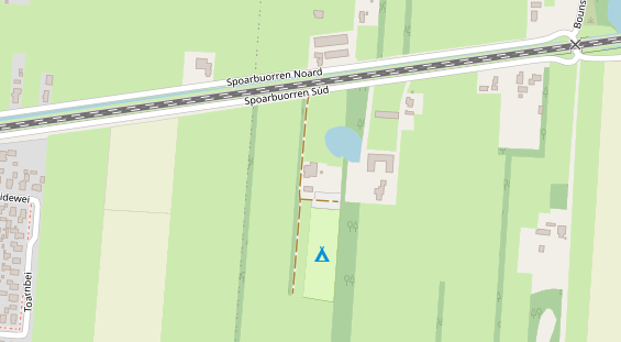 Stellplatz auf Satellitenbild