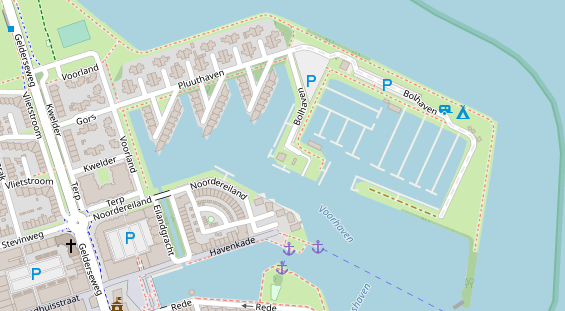 Stellplatz auf Satellitenbild