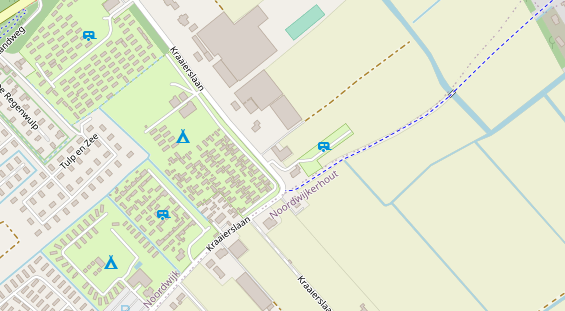 Stellplatz auf Satellitenbild