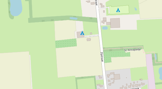 Stellplatz auf Satellitenbild