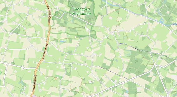 Area di sosta per camper sulla carta