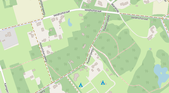 Stellplatz auf Satellitenbild