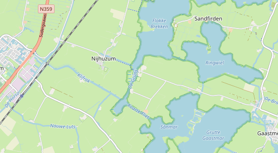 Aire camping-car sur la carte