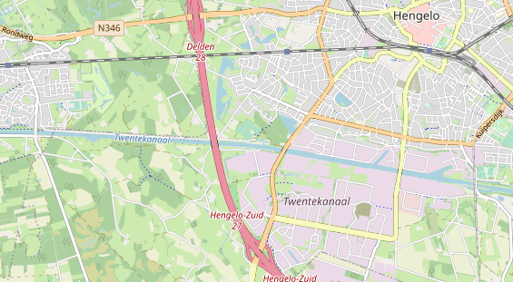 Area di sosta per camper sulla carta