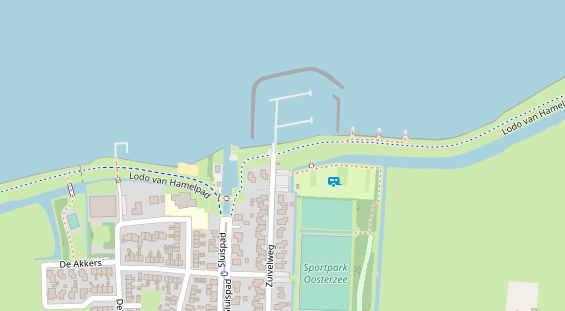 Stellplatz auf Satellitenbild