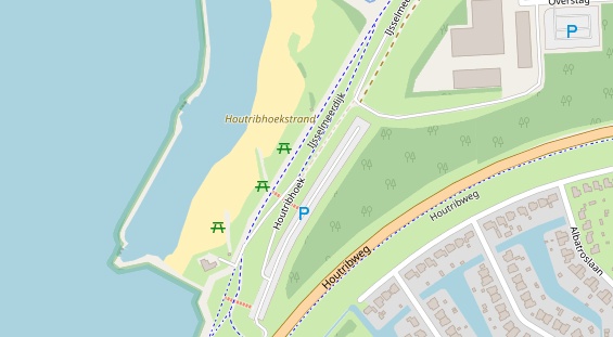 Stellplatz auf Satellitenbild