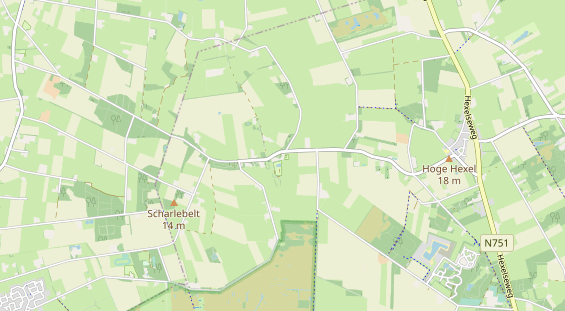 Area di sosta per camper sulla carta