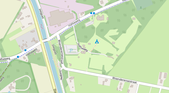 Stellplatz auf Satellitenbild