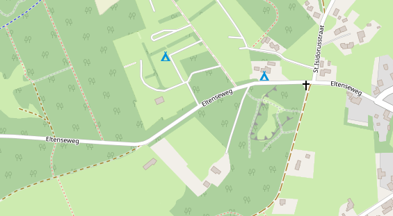 Stellplatz auf Satellitenbild