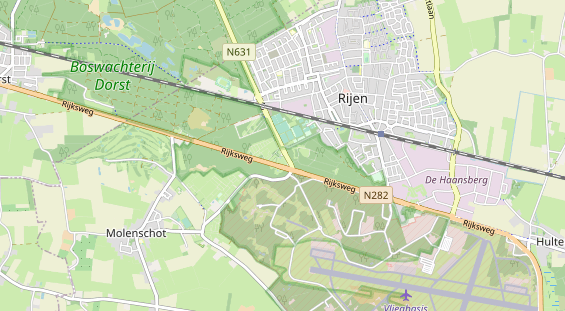 Aire camping-car sur la carte