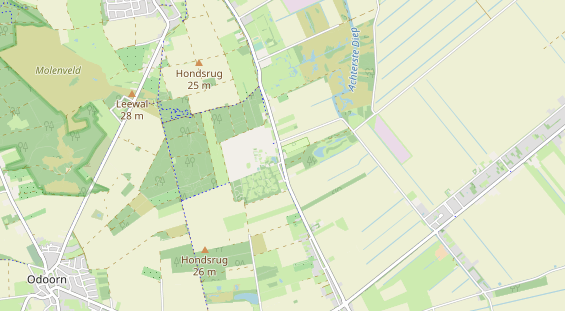 Area di sosta per camper sulla carta