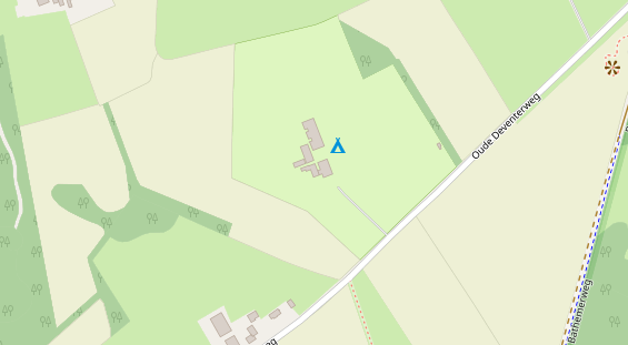 Stellplatz auf Satellitenbild