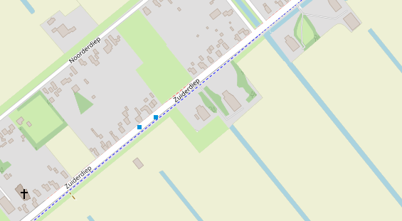 Stellplatz auf Satellitenbild