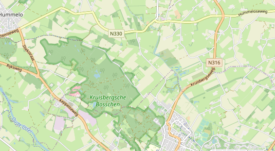 Aire camping-car sur la carte