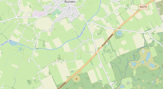 Aire camping-car sur la carte