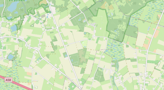 Aire camping-car sur la carte