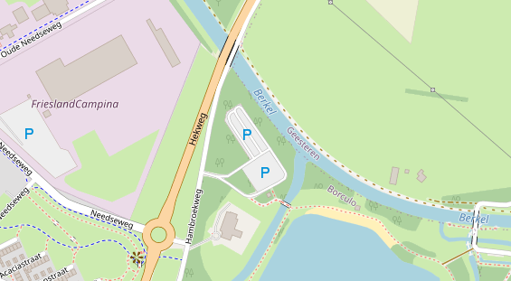 Stellplatz auf Satellitenbild