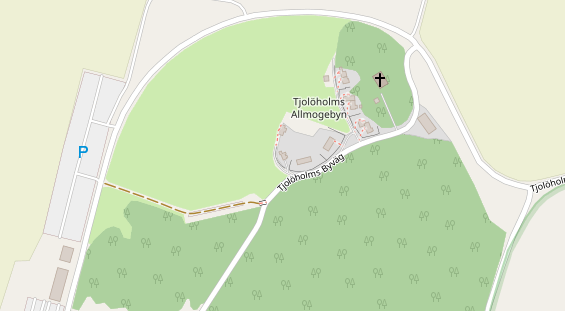 Stellplatz auf Satellitenbild