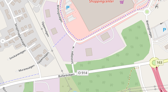 Stellplatz auf Satellitenbild