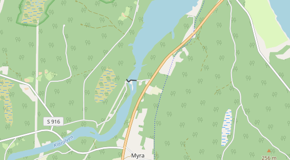 Aire camping-car sur la carte