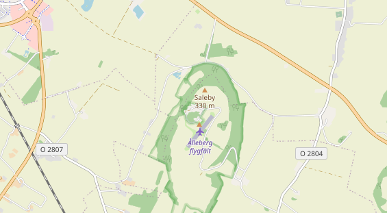 Area di sosta per camper sulla carta